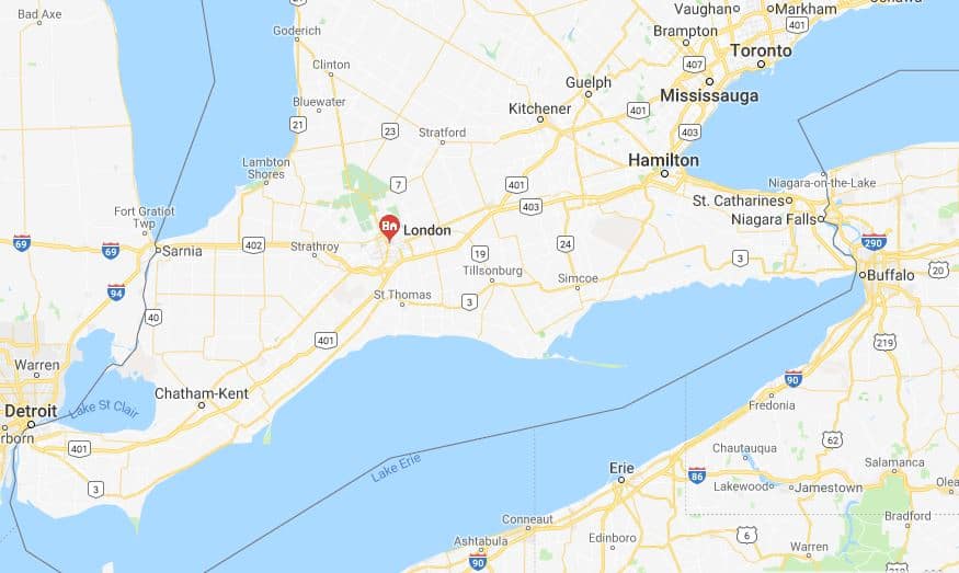 LendingArch - London, Windsor, Chatham and Brantford Map